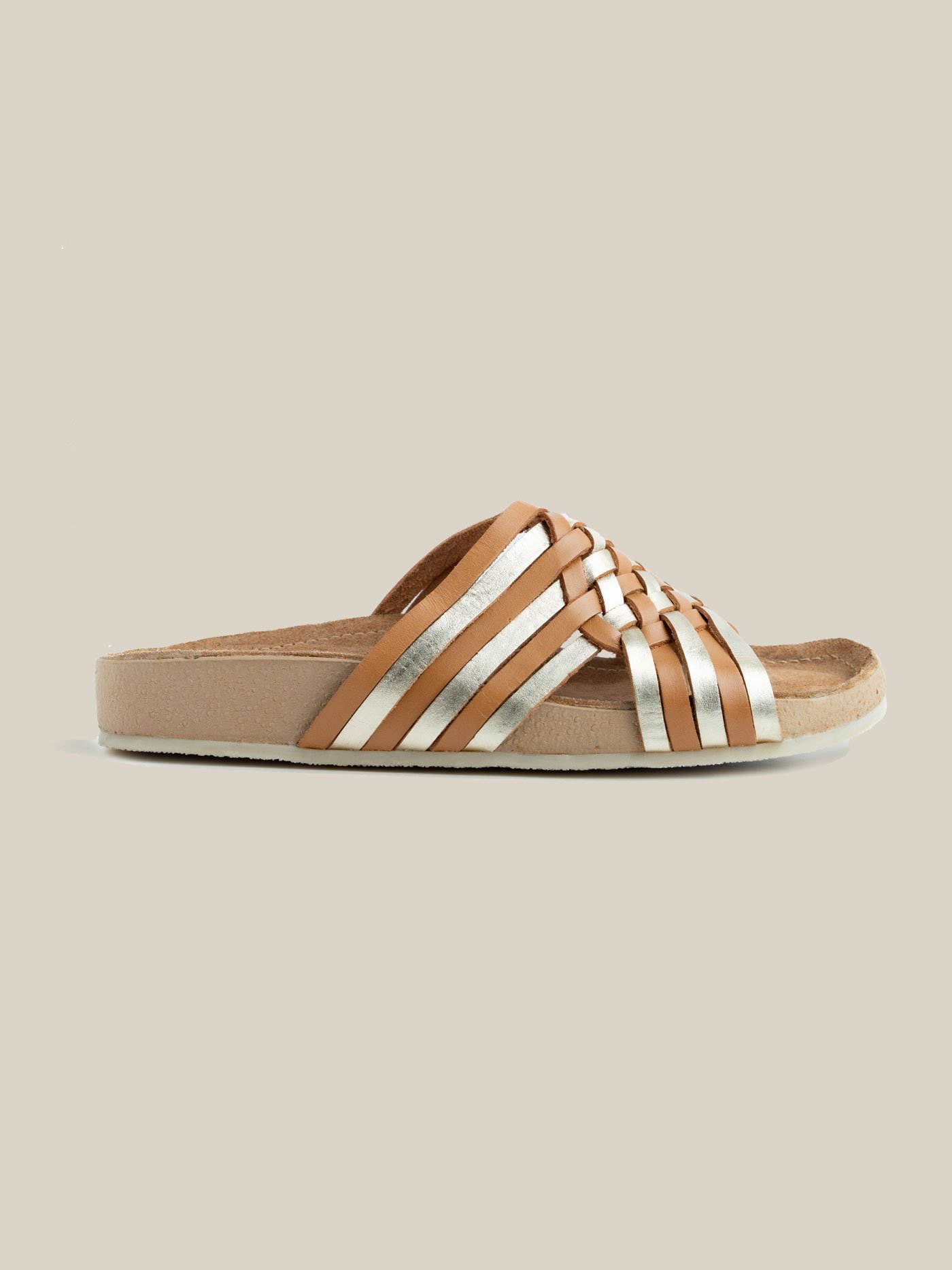 Sandalia Camel Champagne
